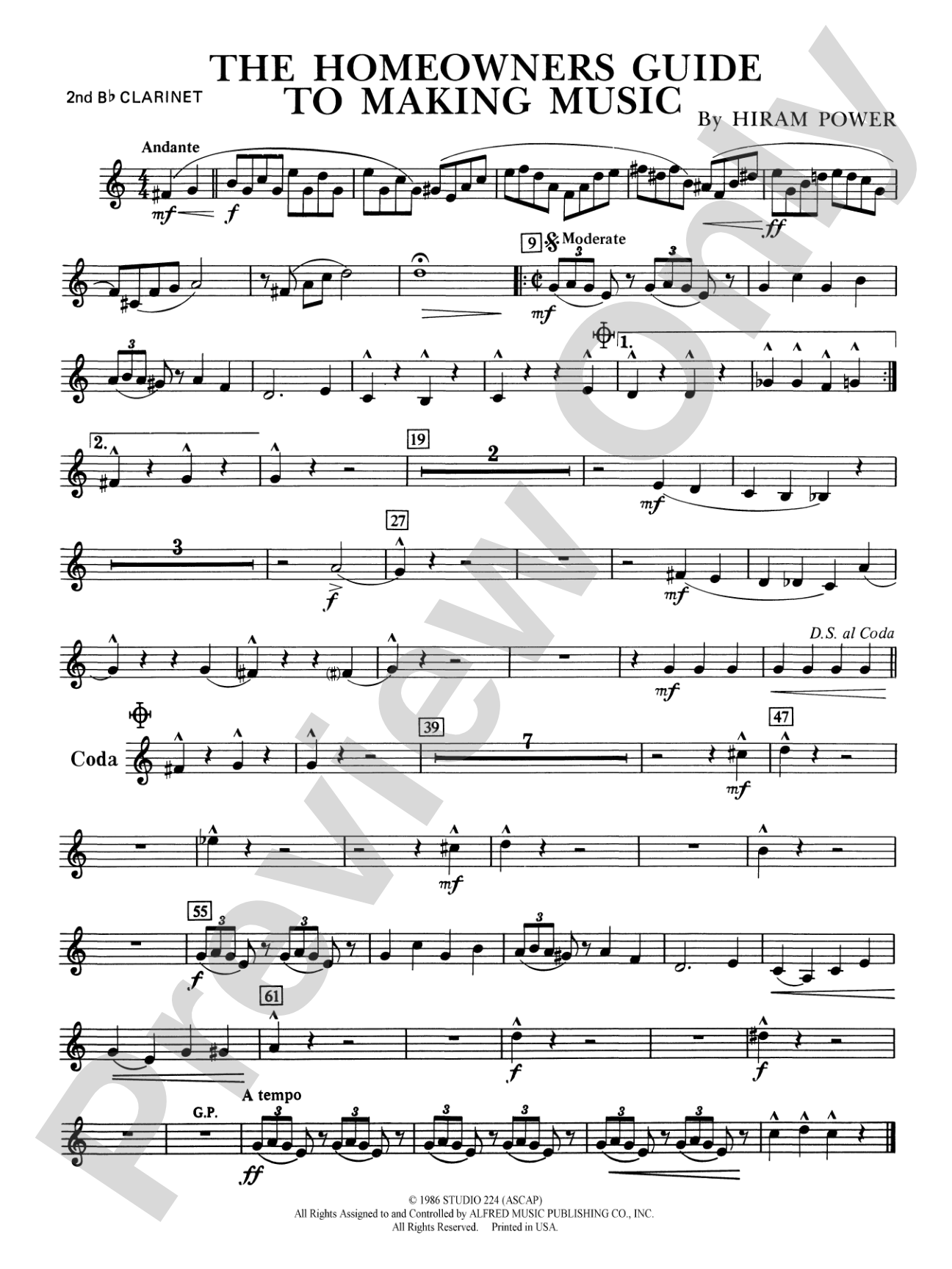 The Homeowners Guide to Making Music: 2nd B-flat Clarinet