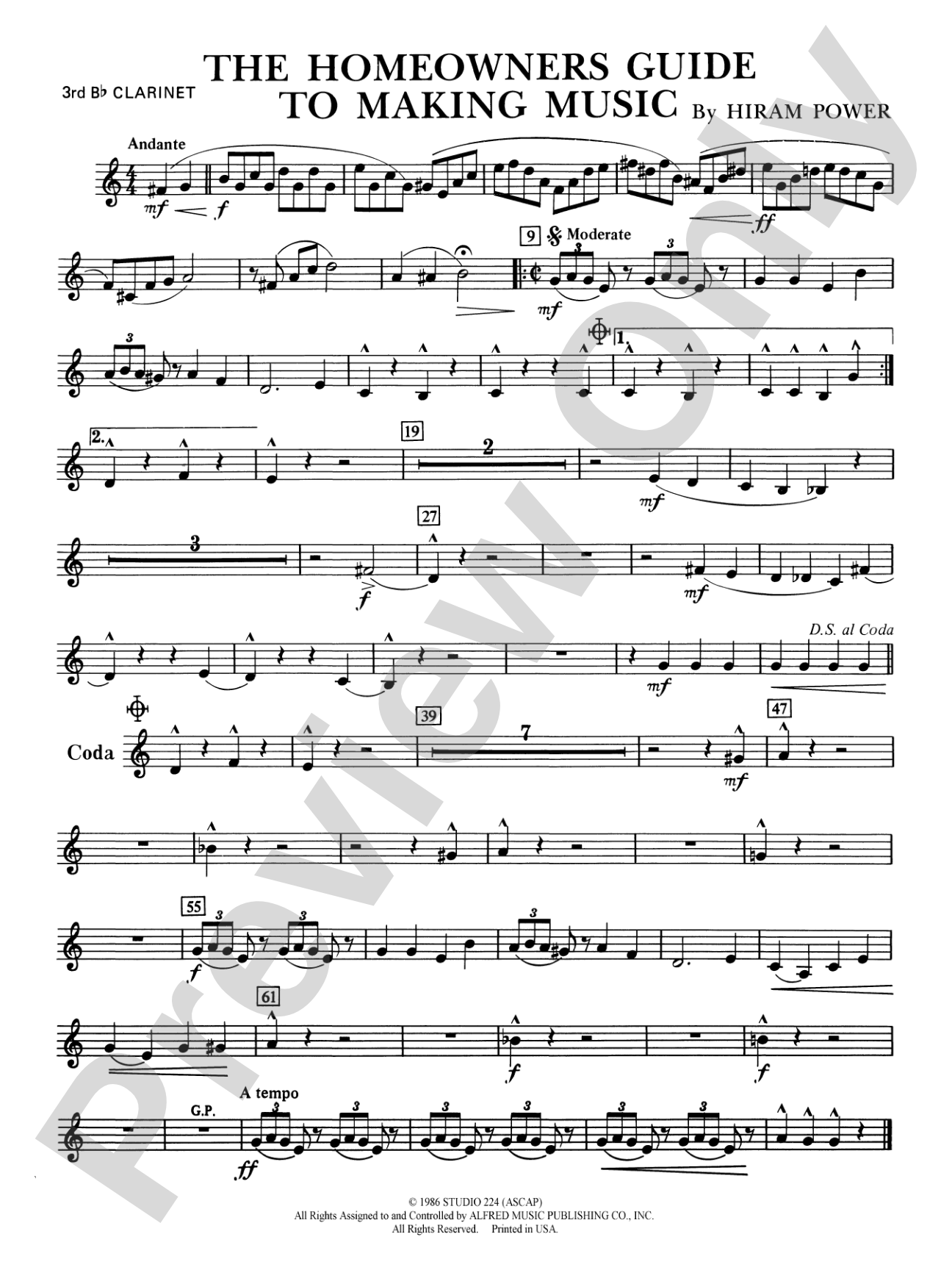 The Homeowners Guide to Making Music: 3rd B-flat Clarinet