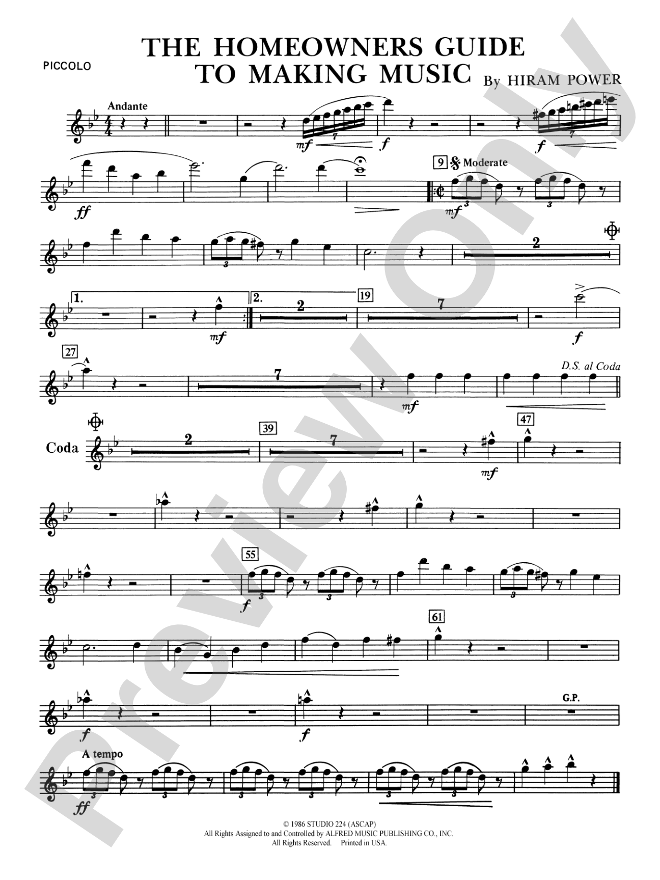 The Homeowners Guide to Making Music: Piccolo