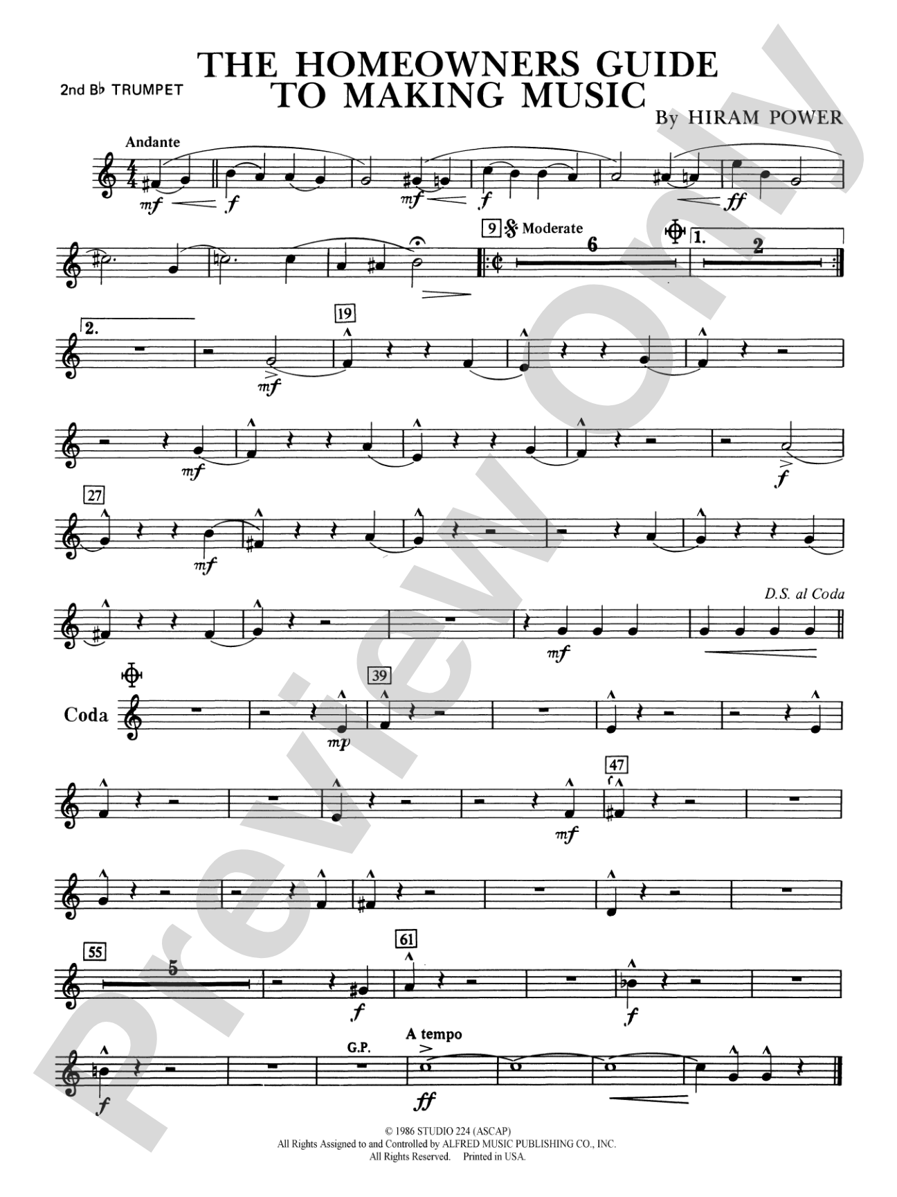 The Homeowners Guide to Making Music: 2nd B-flat Trumpet