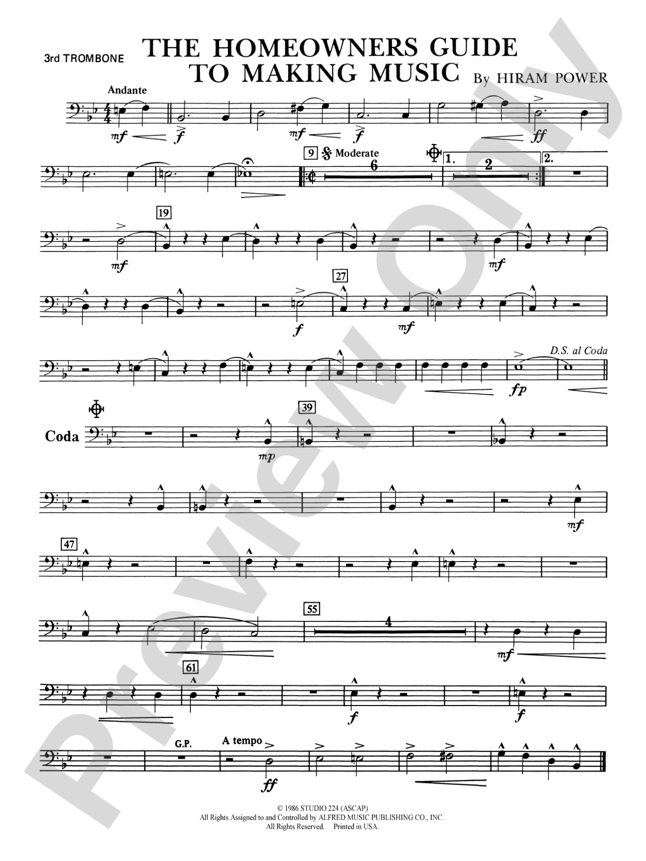 The Homeowners Guide to Making Music: 3rd Trombone