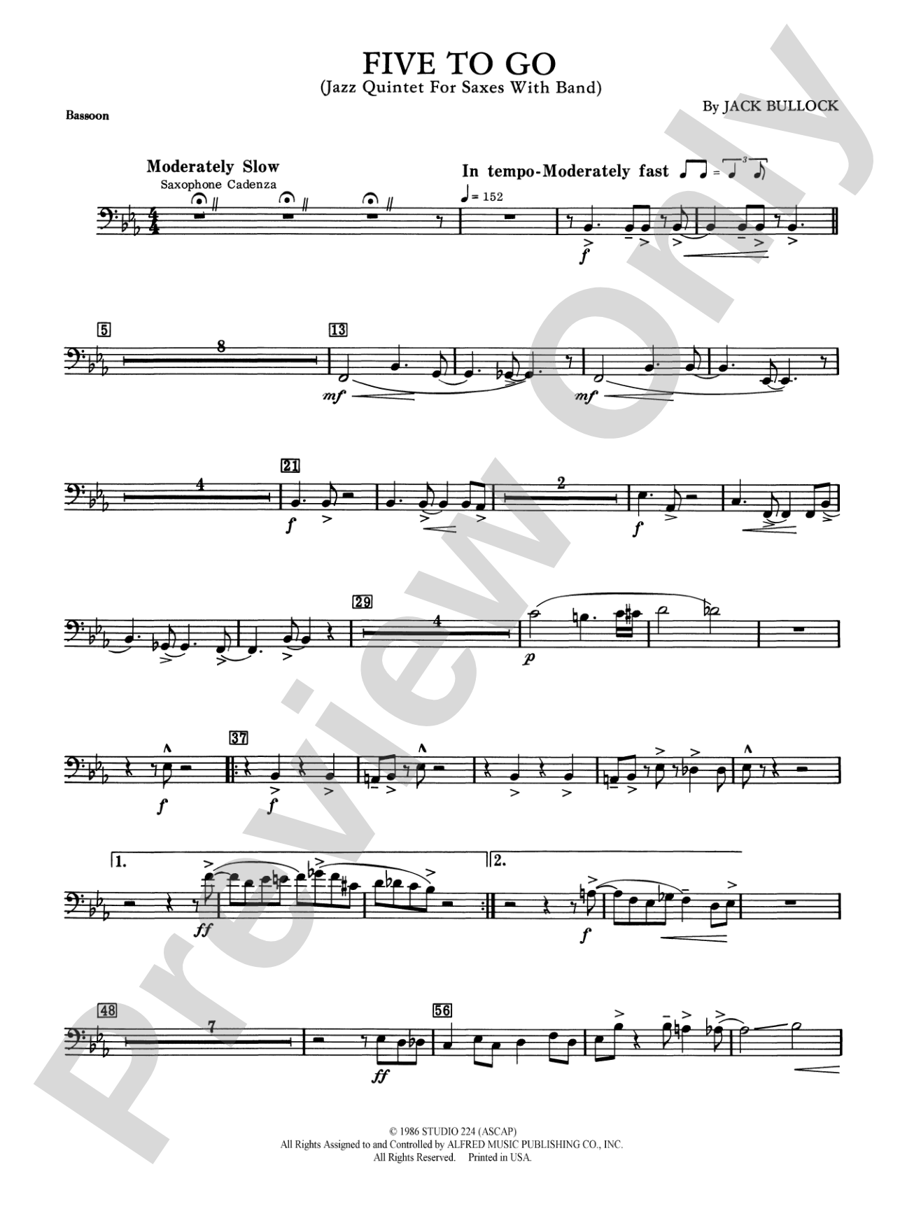 Five to Go: Bassoon