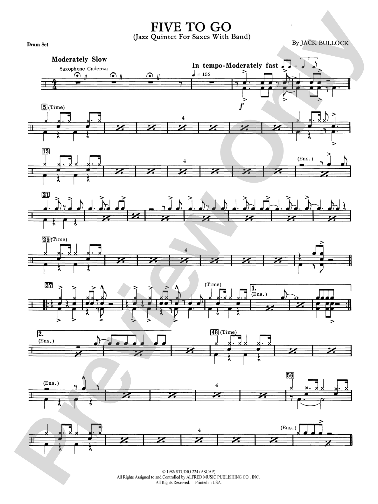 Five to Go: Drums