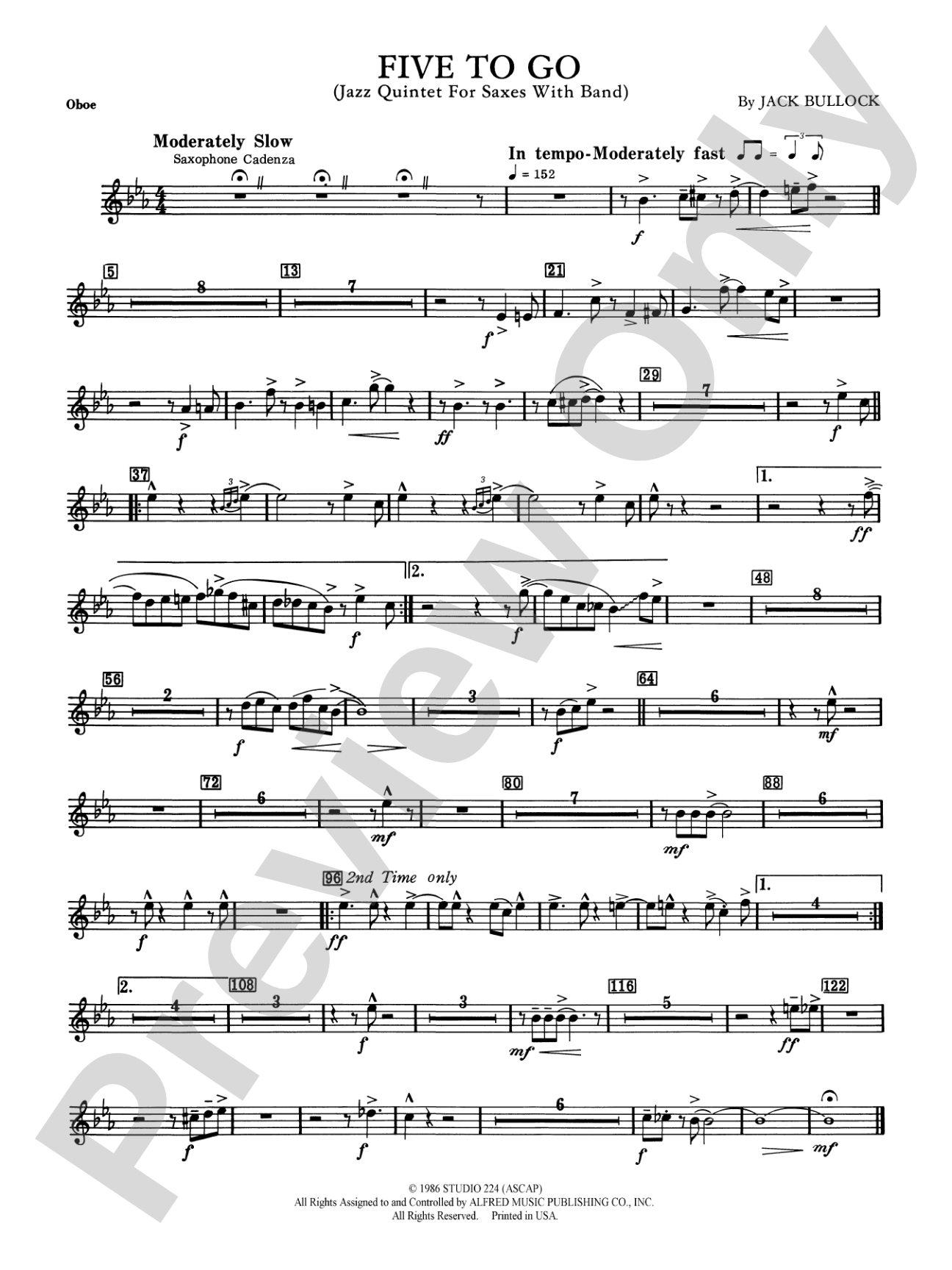Five to Go: Oboe