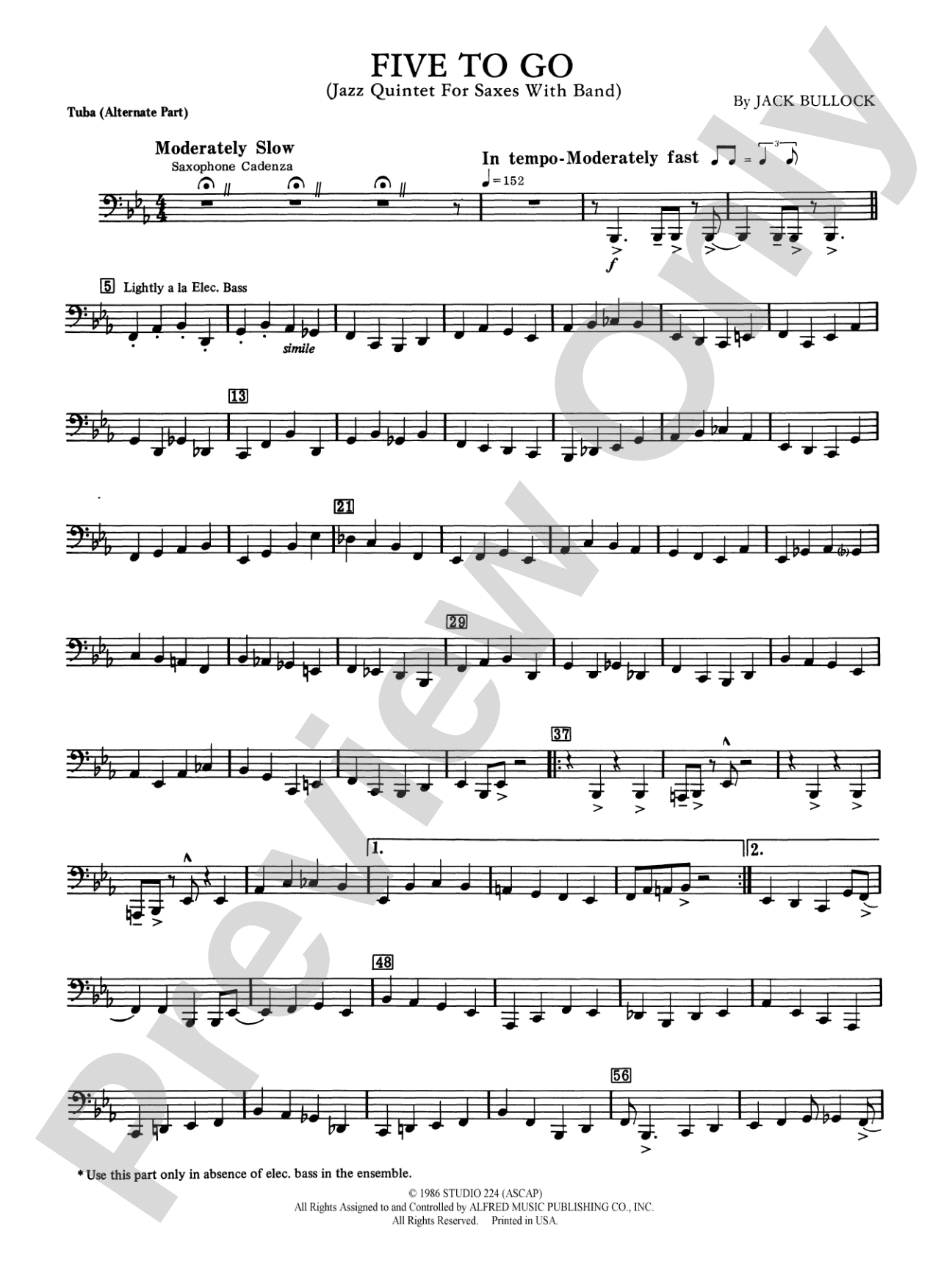 Five to Go: 2nd Tuba