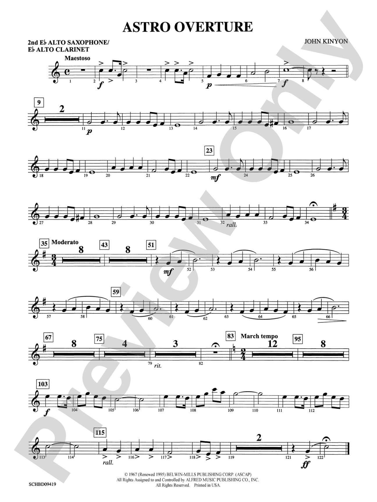 Astro Overture: 2nd E-flat Alto Saxophone