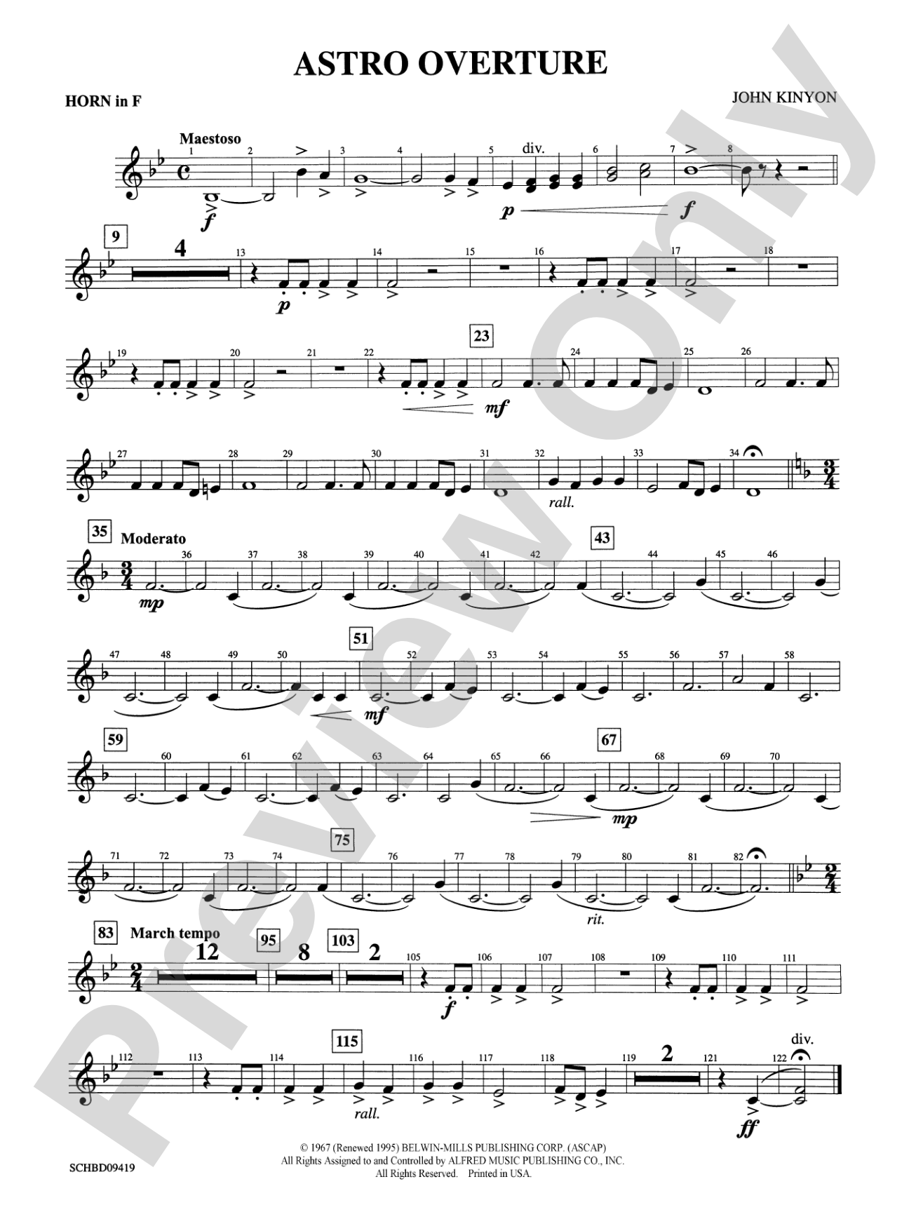 Astro Overture: 1st F Horn