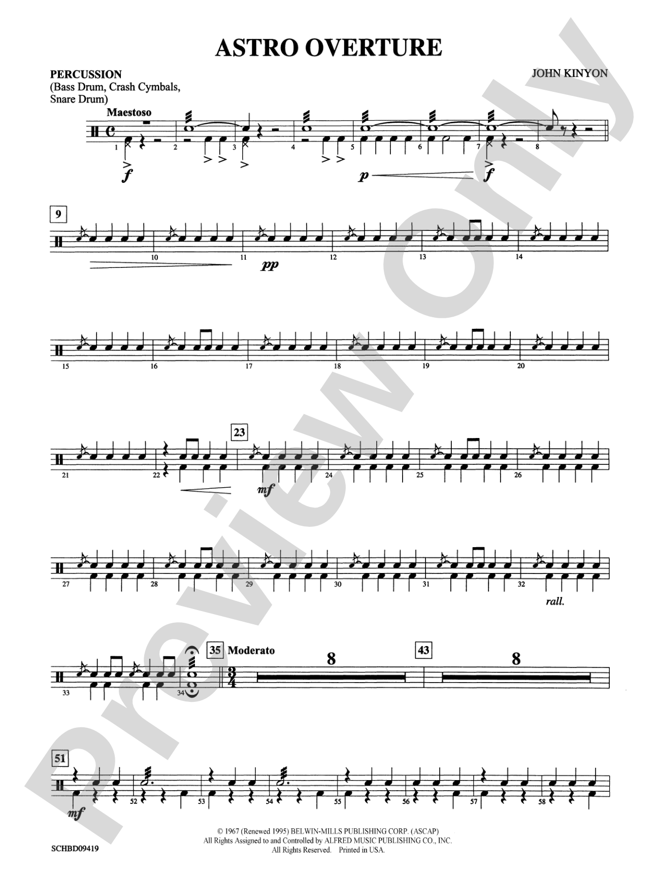 Astro Overture: 1st Percussion