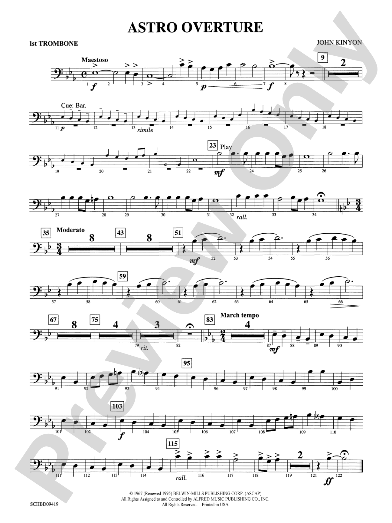 Astro Overture: 1st Trombone