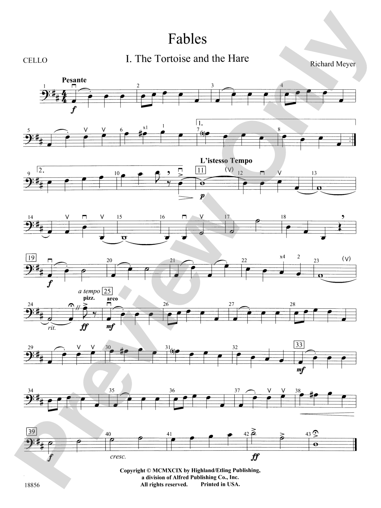 Fables: Cello