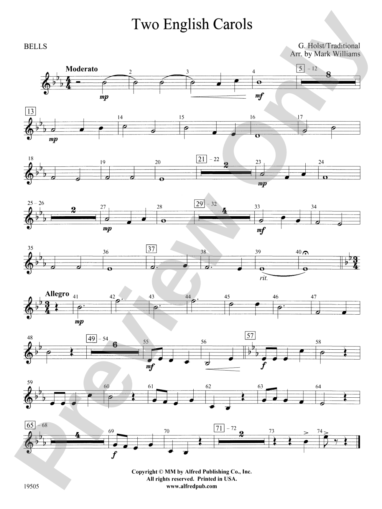 Two English Carols: Bells