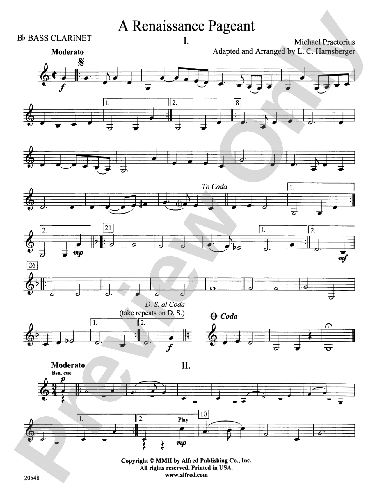 A Renaissance Pageant: B-flat Bass Clarinet