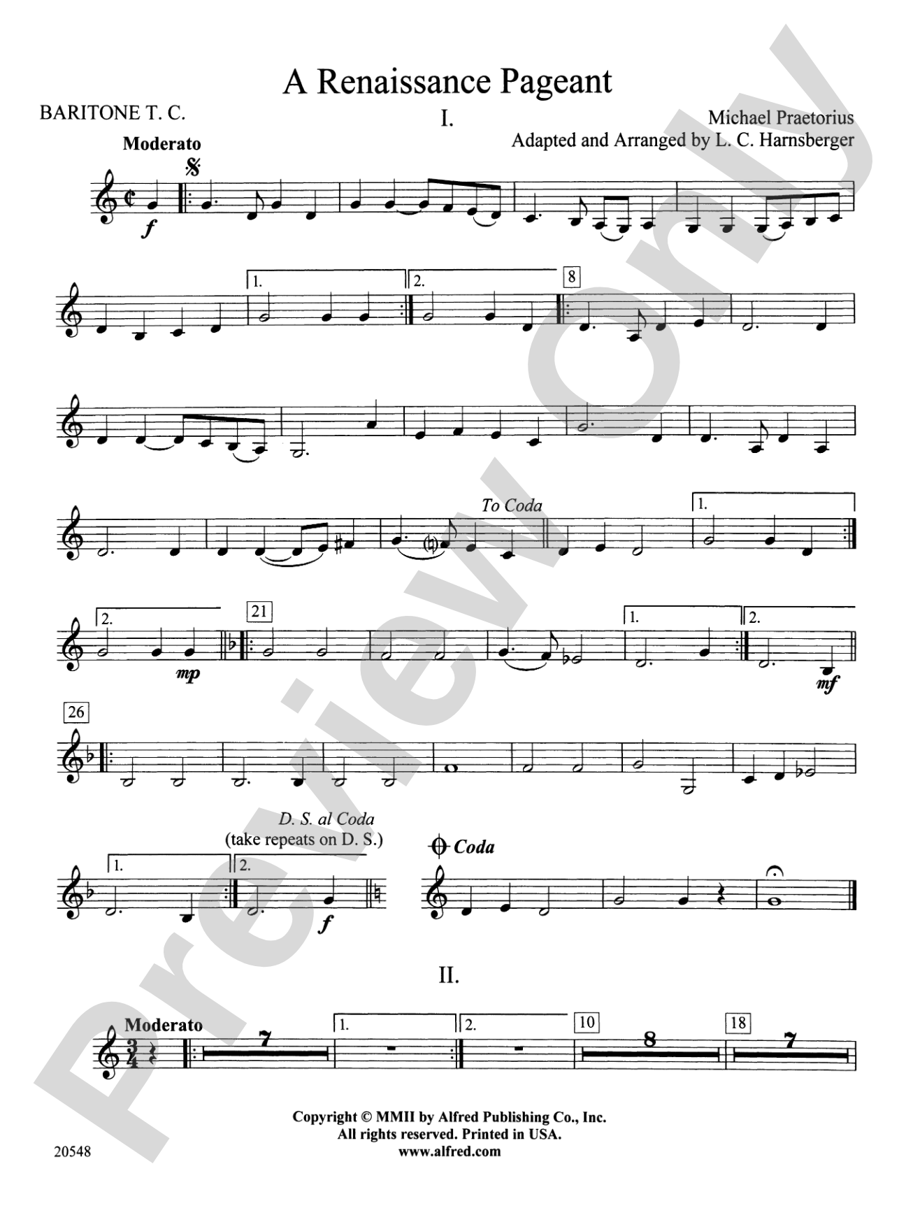 A Renaissance Pageant: Baritone T.C.