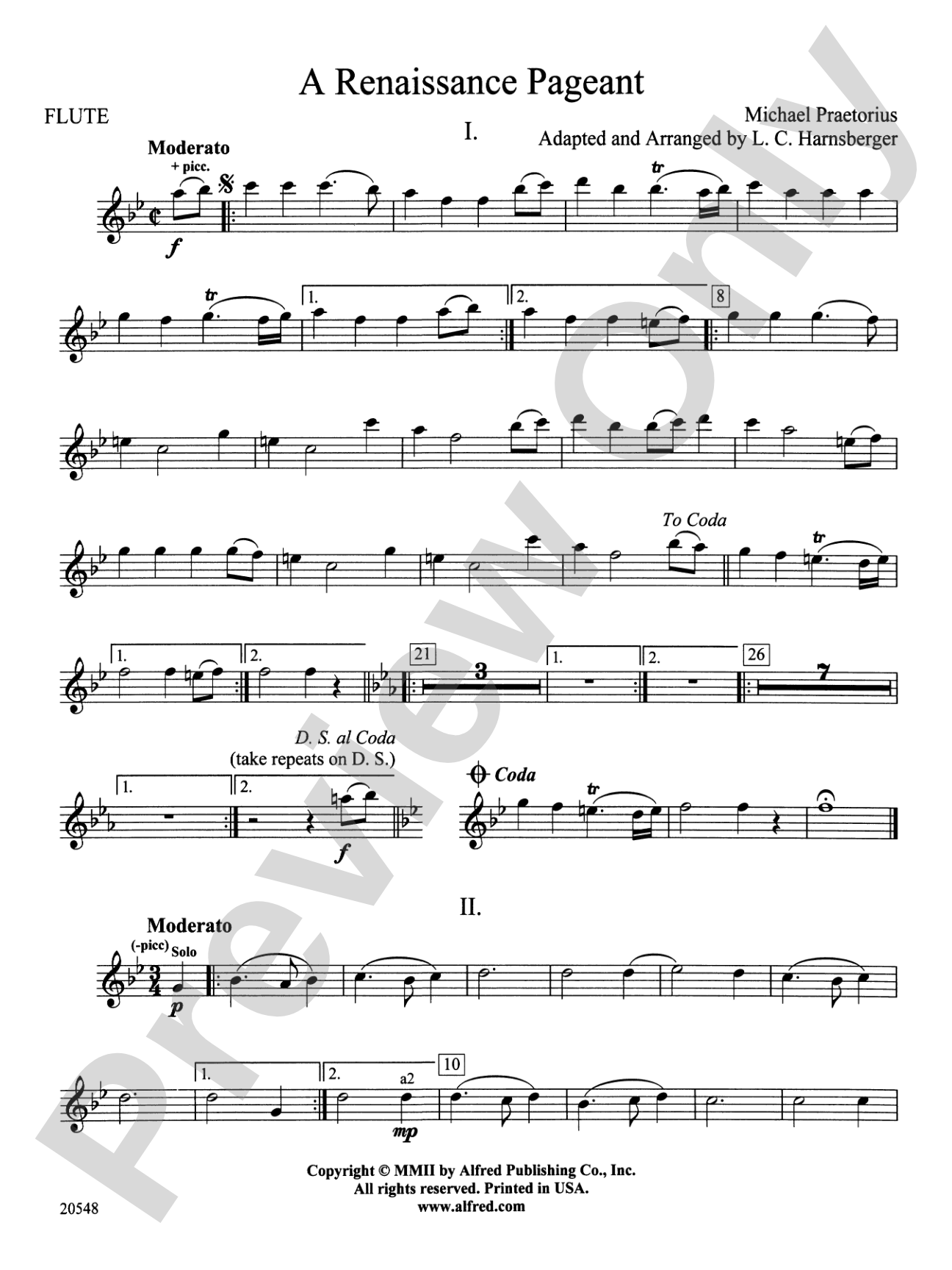 A Renaissance Pageant: Flute