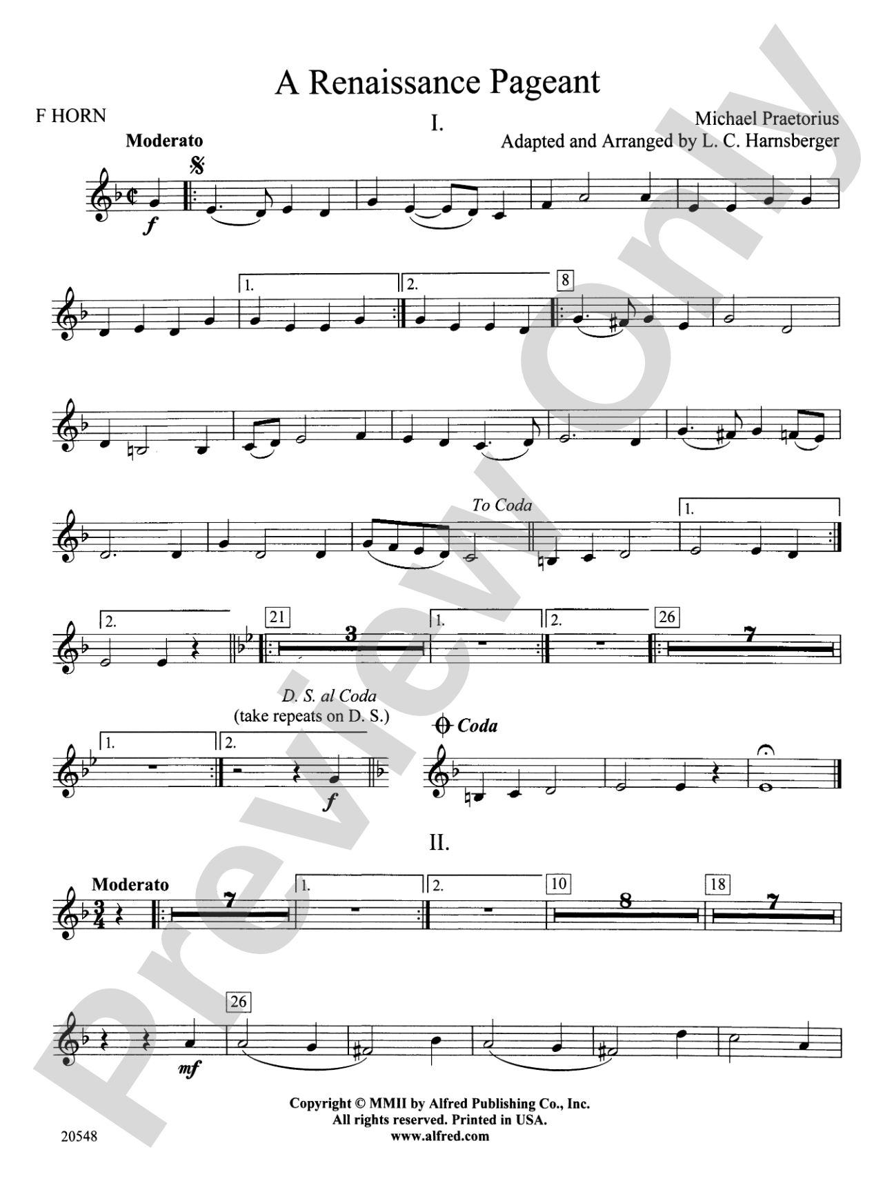 A Renaissance Pageant: 1st F Horn