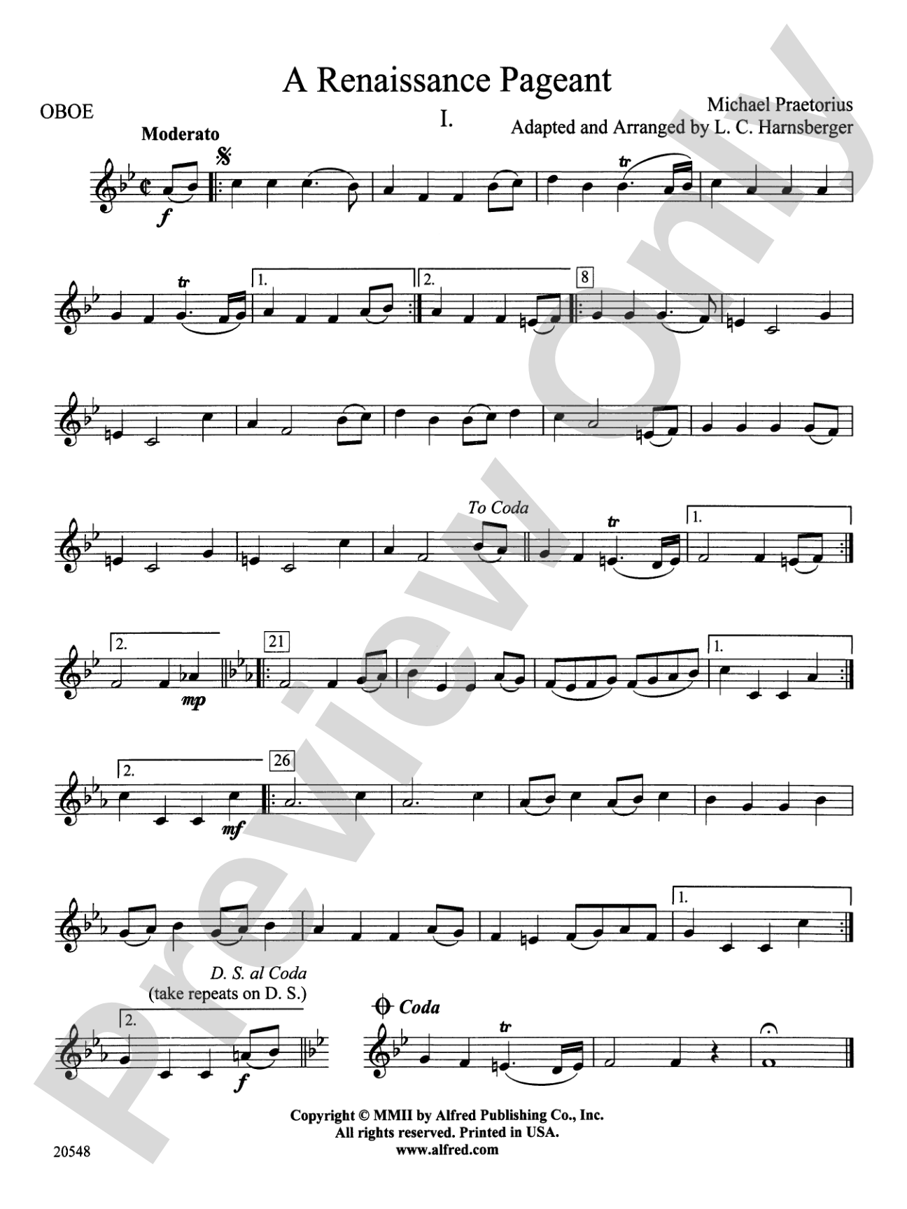 A Renaissance Pageant: Oboe