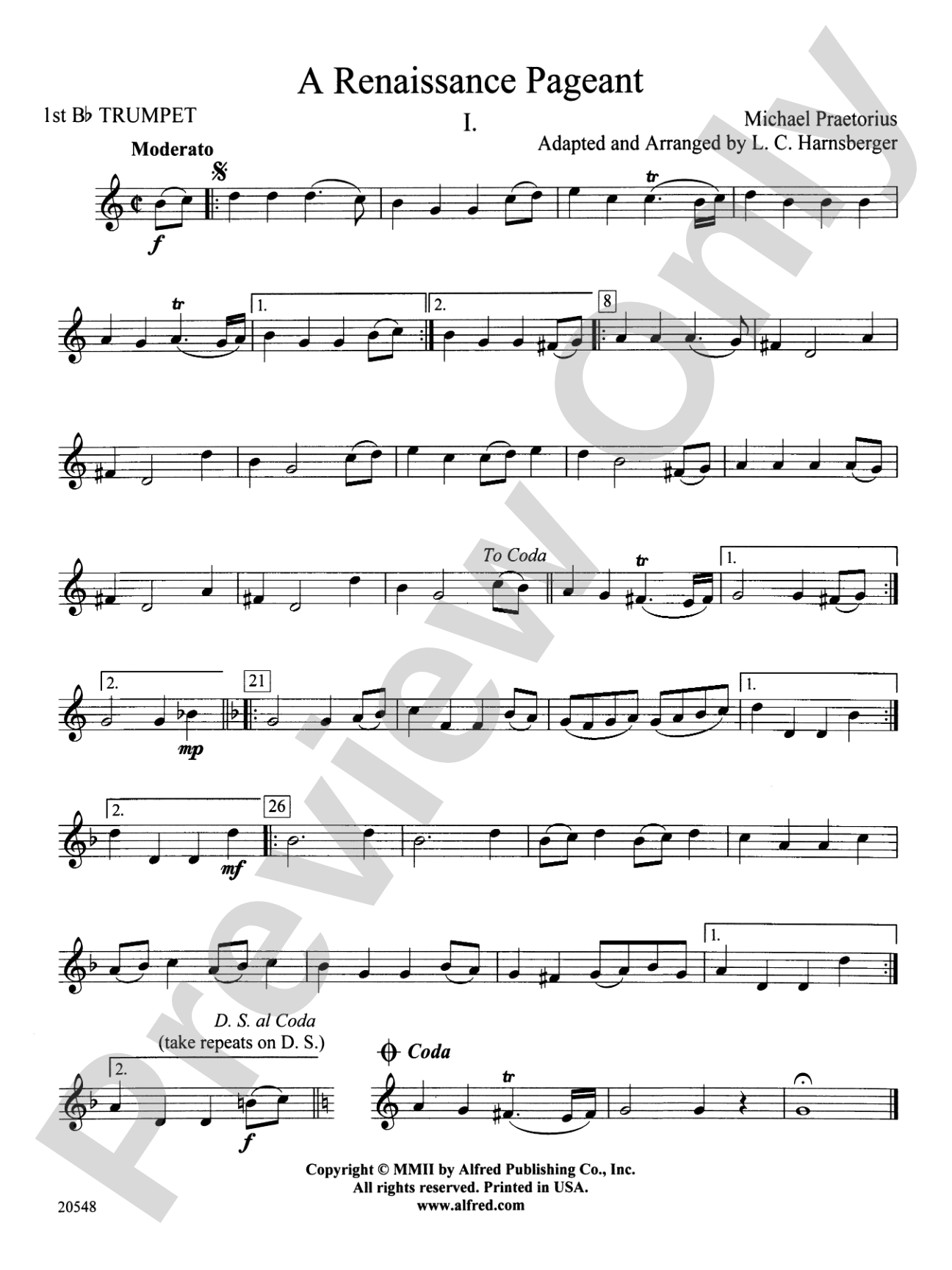 A Renaissance Pageant: 1st B-flat Trumpet