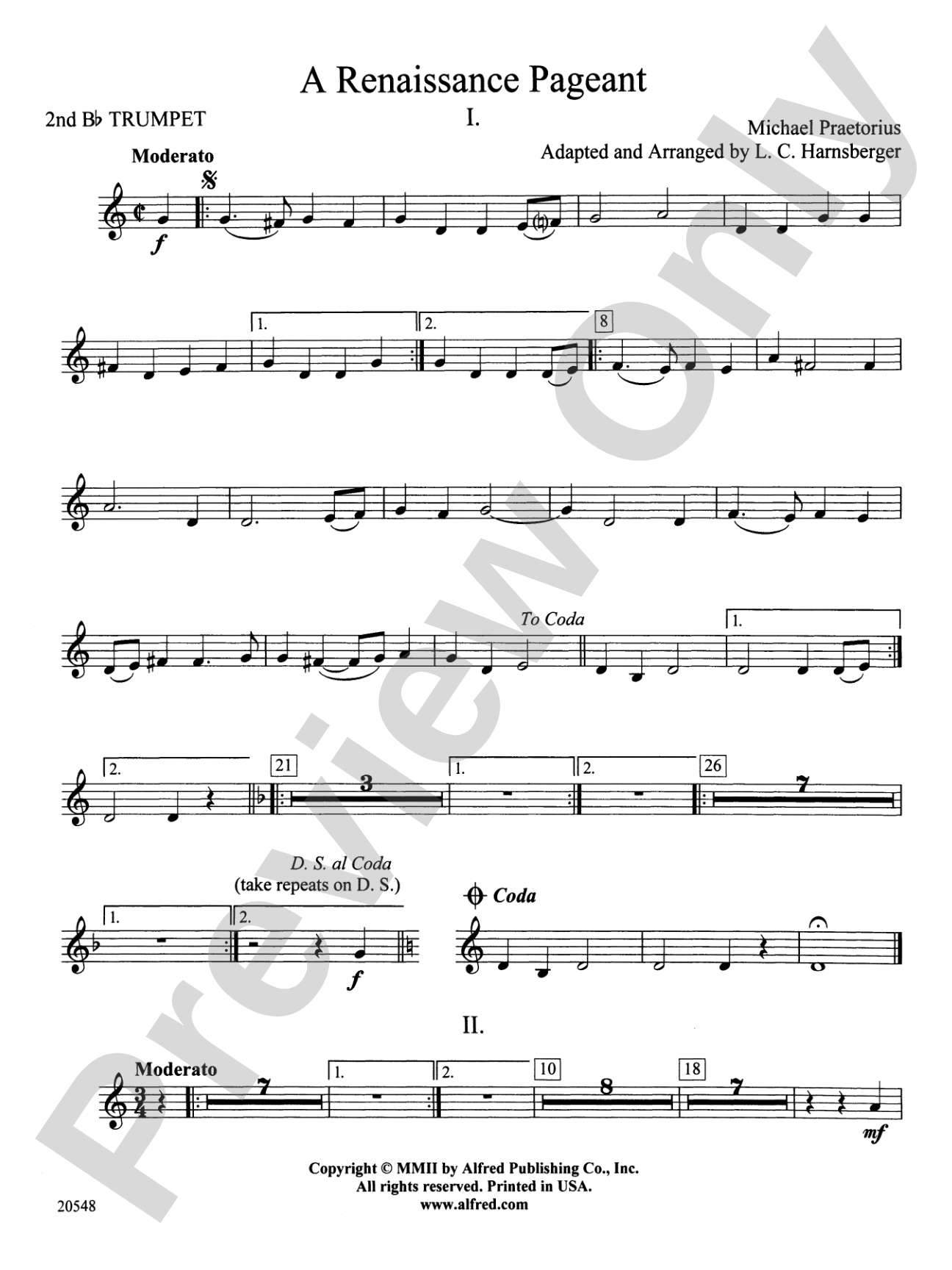 A Renaissance Pageant: 2nd B-flat Trumpet
