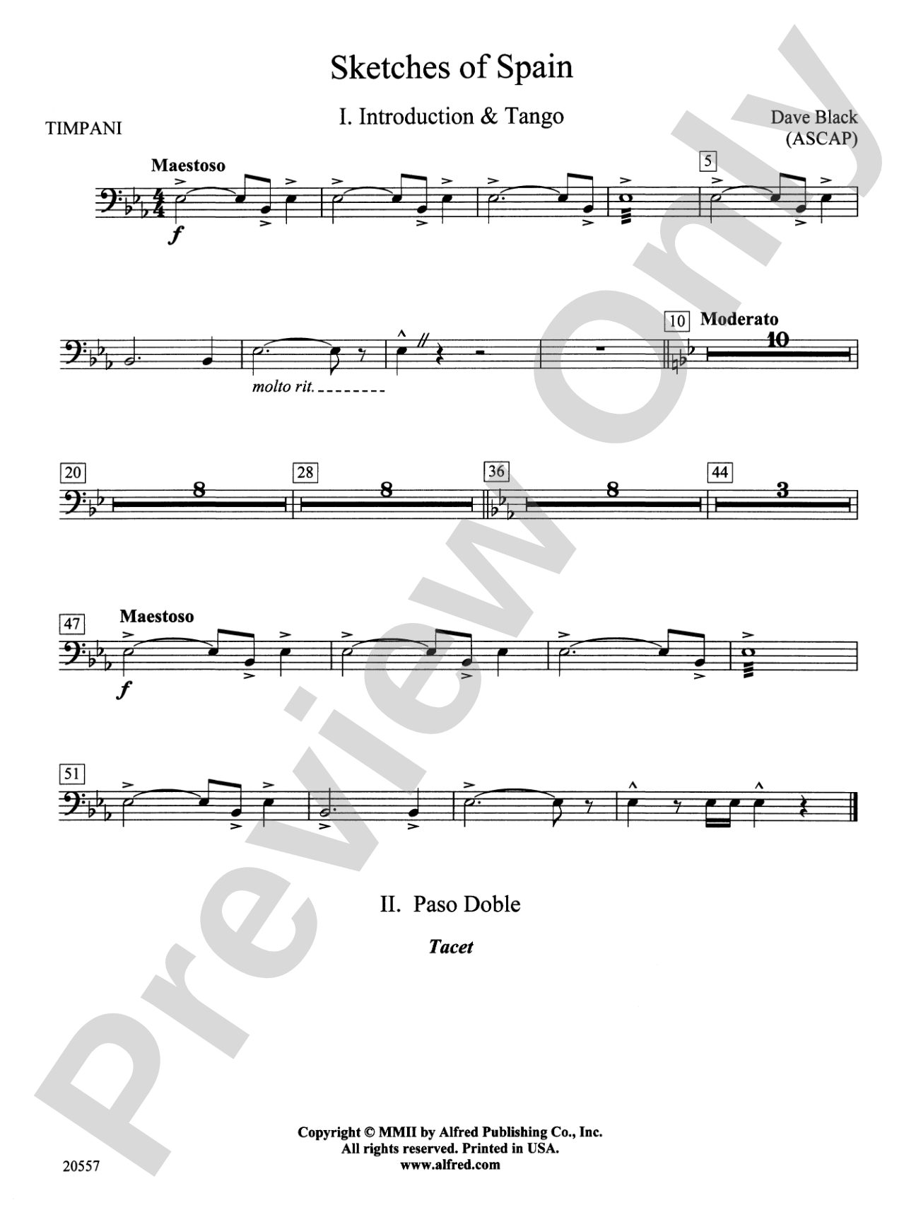 Sketches of Spain: Timpani