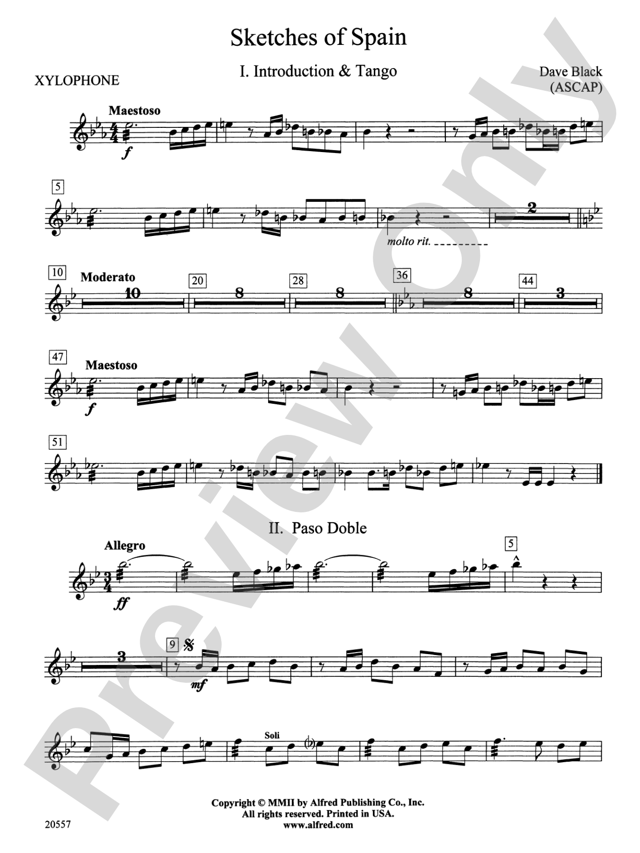 Sketches of Spain: Xylophone