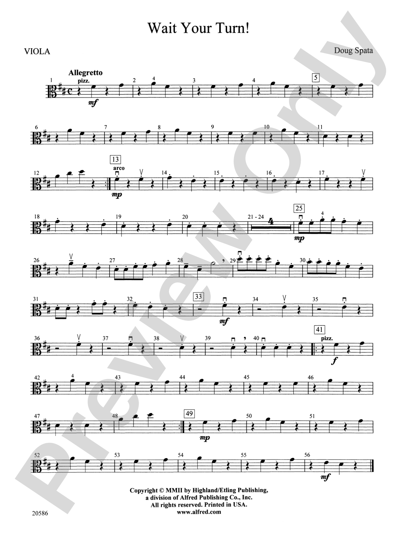 Wait Your Turn!: Viola