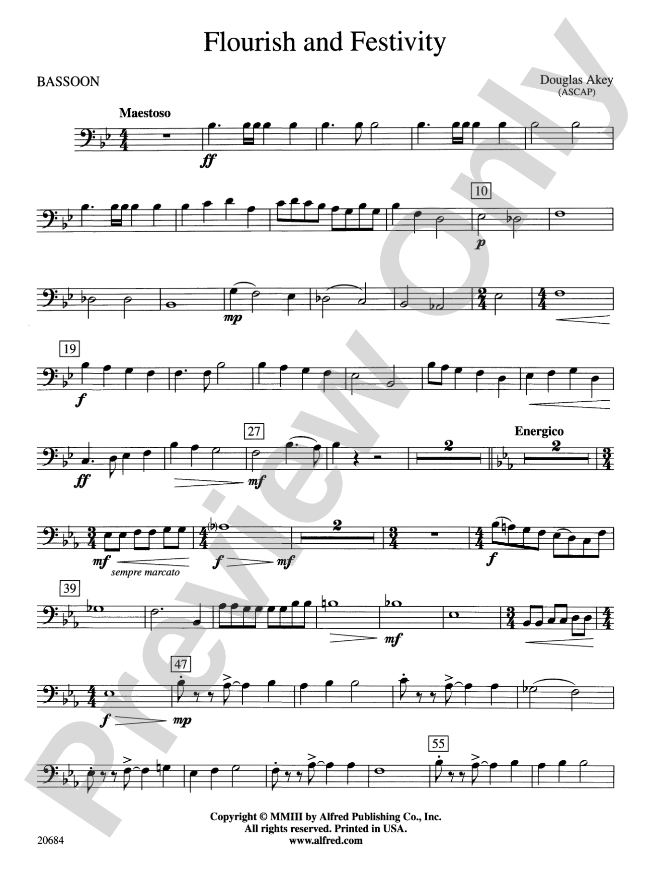 Flourish & Festivity: Bassoon