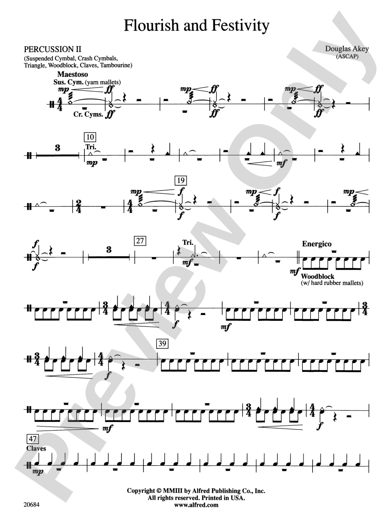 Flourish & Festivity: 2nd Percussion