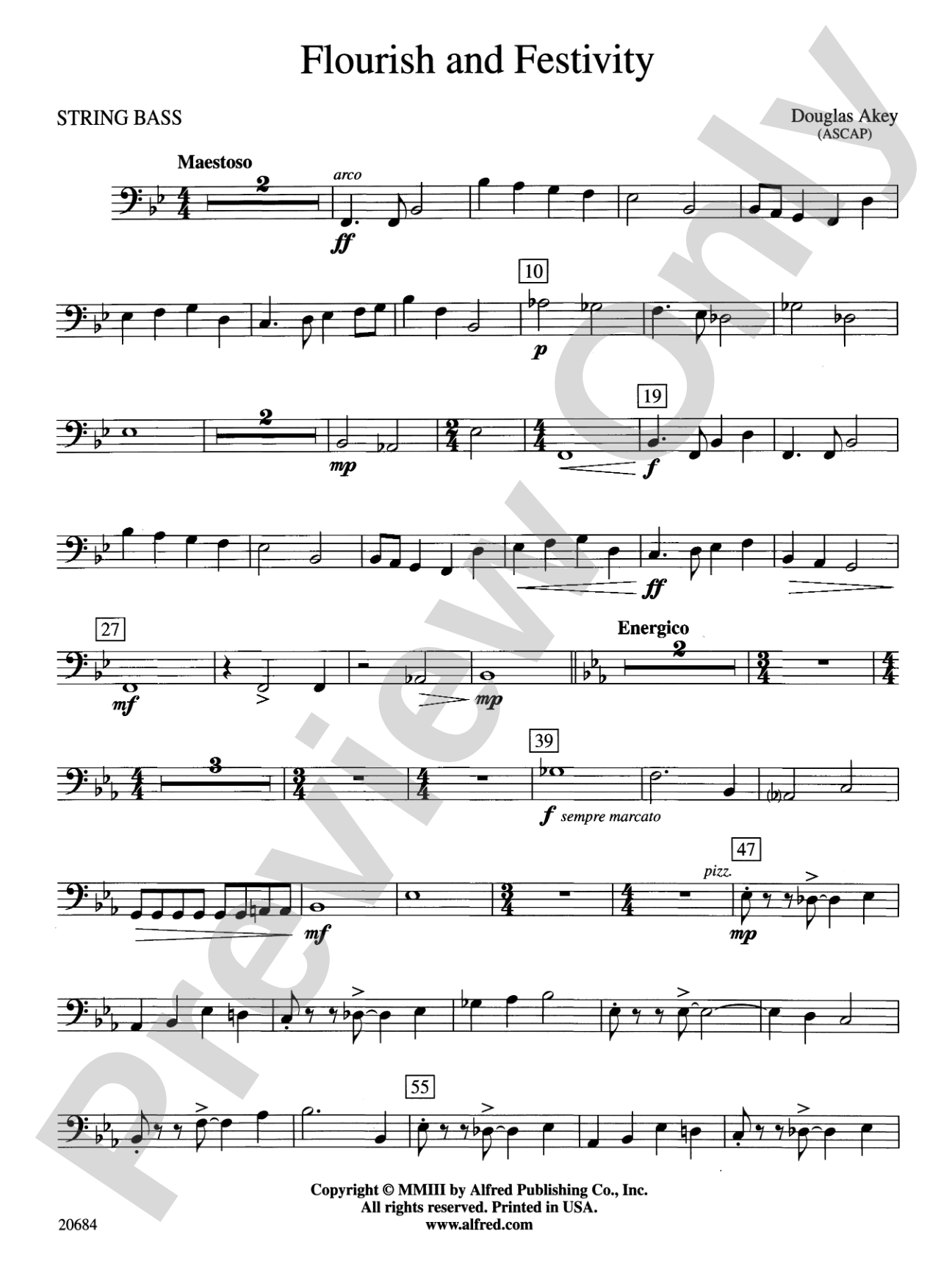 Flourish & Festivity: String Bass