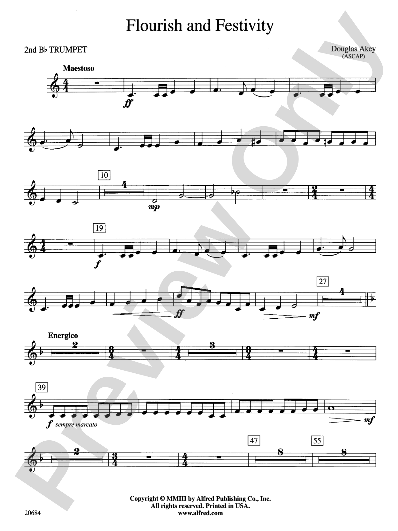 Flourish & Festivity: 2nd B-flat Trumpet
