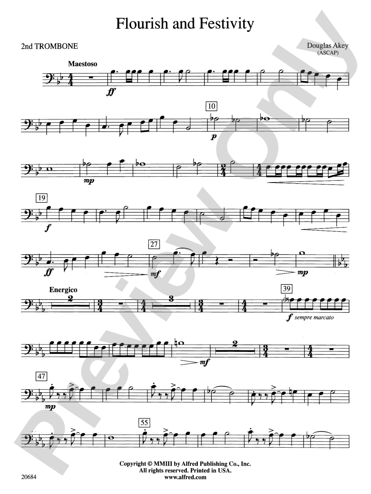 Flourish & Festivity: 2nd Trombone