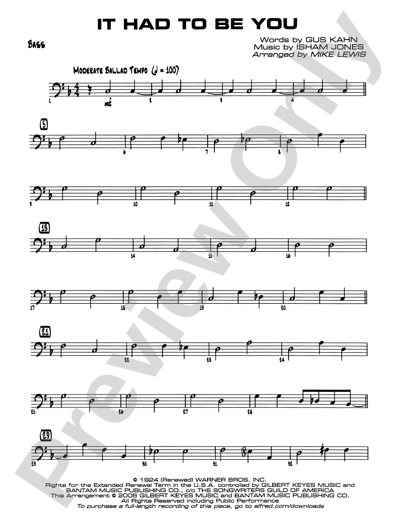 It Had to Be You: String Bass