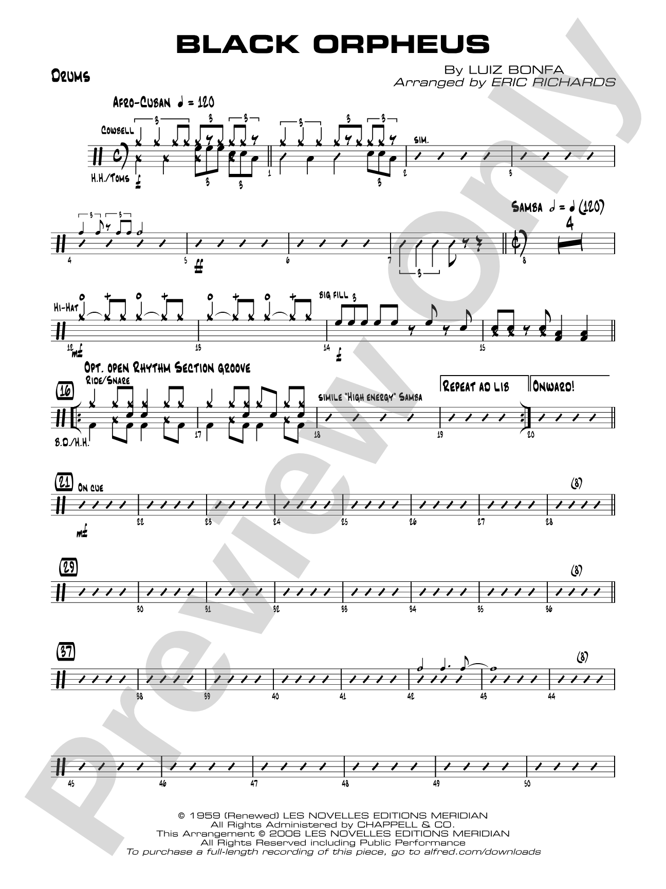 Black Orpheus: Drums