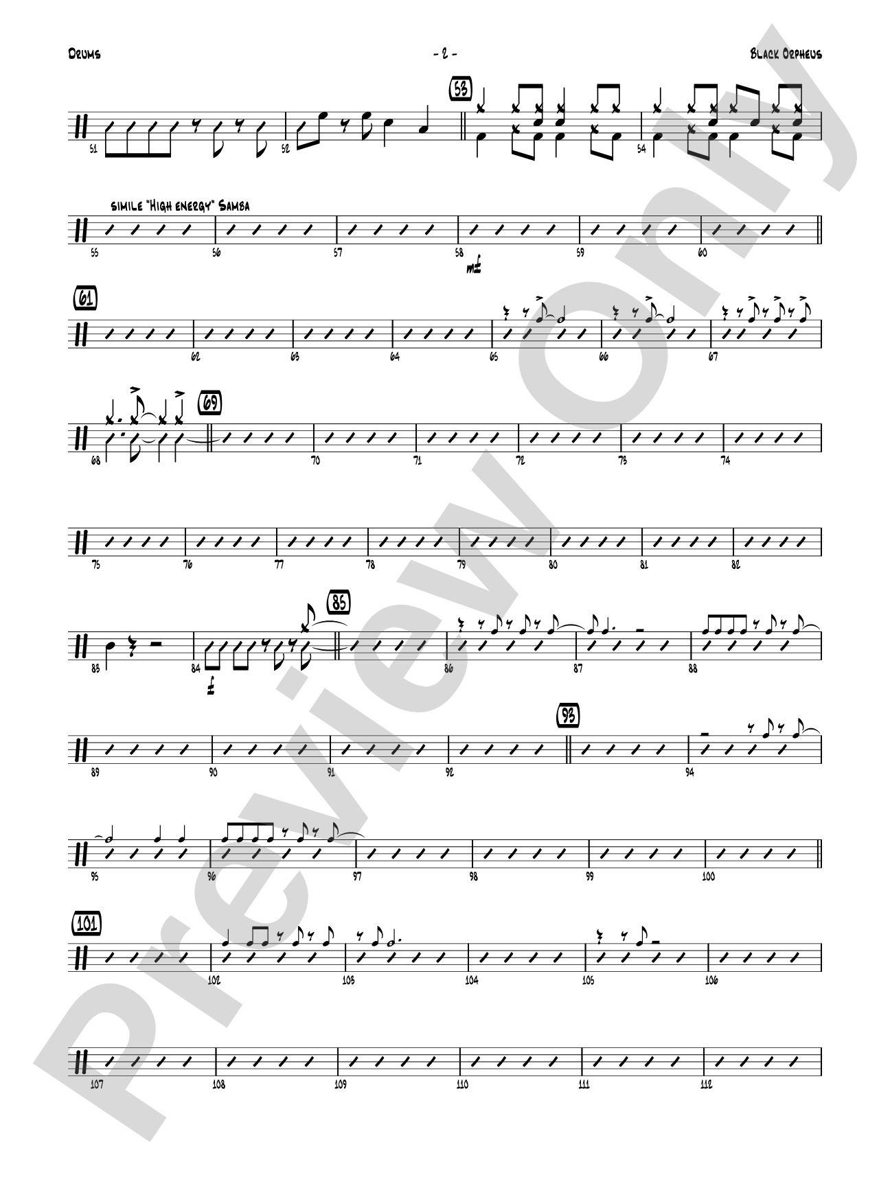 Black Orpheus: Drums