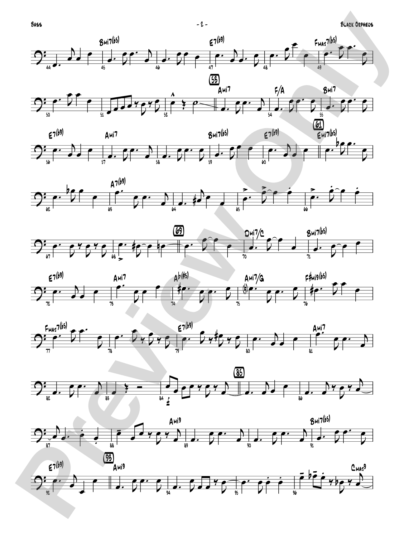 Black Orpheus: String Bass