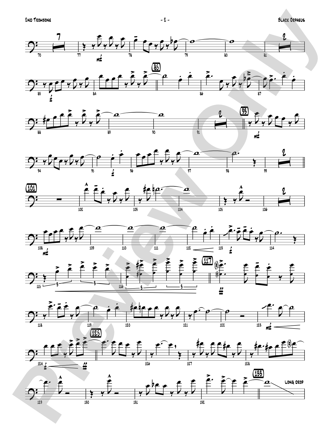 Black Orpheus: 2nd Trombone