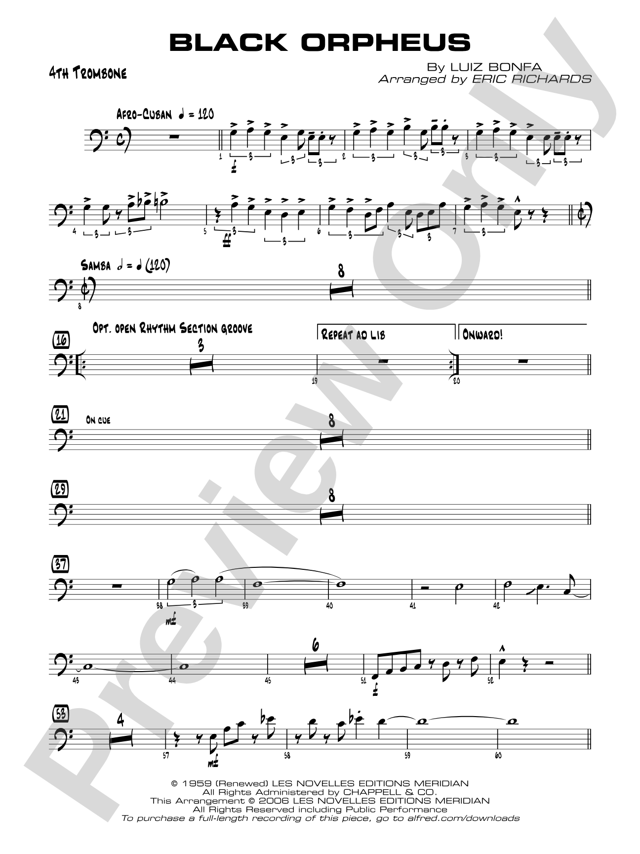 Black Orpheus: 4th Trombone