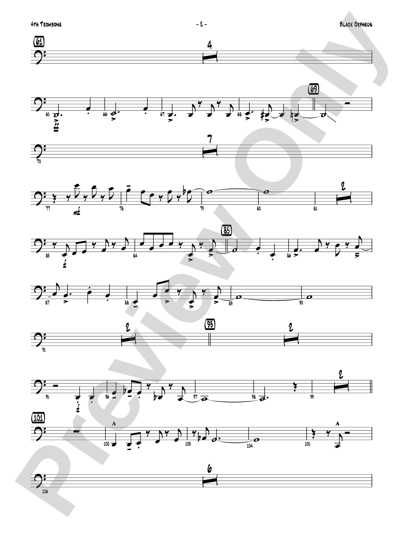 Black Orpheus: 4th Trombone