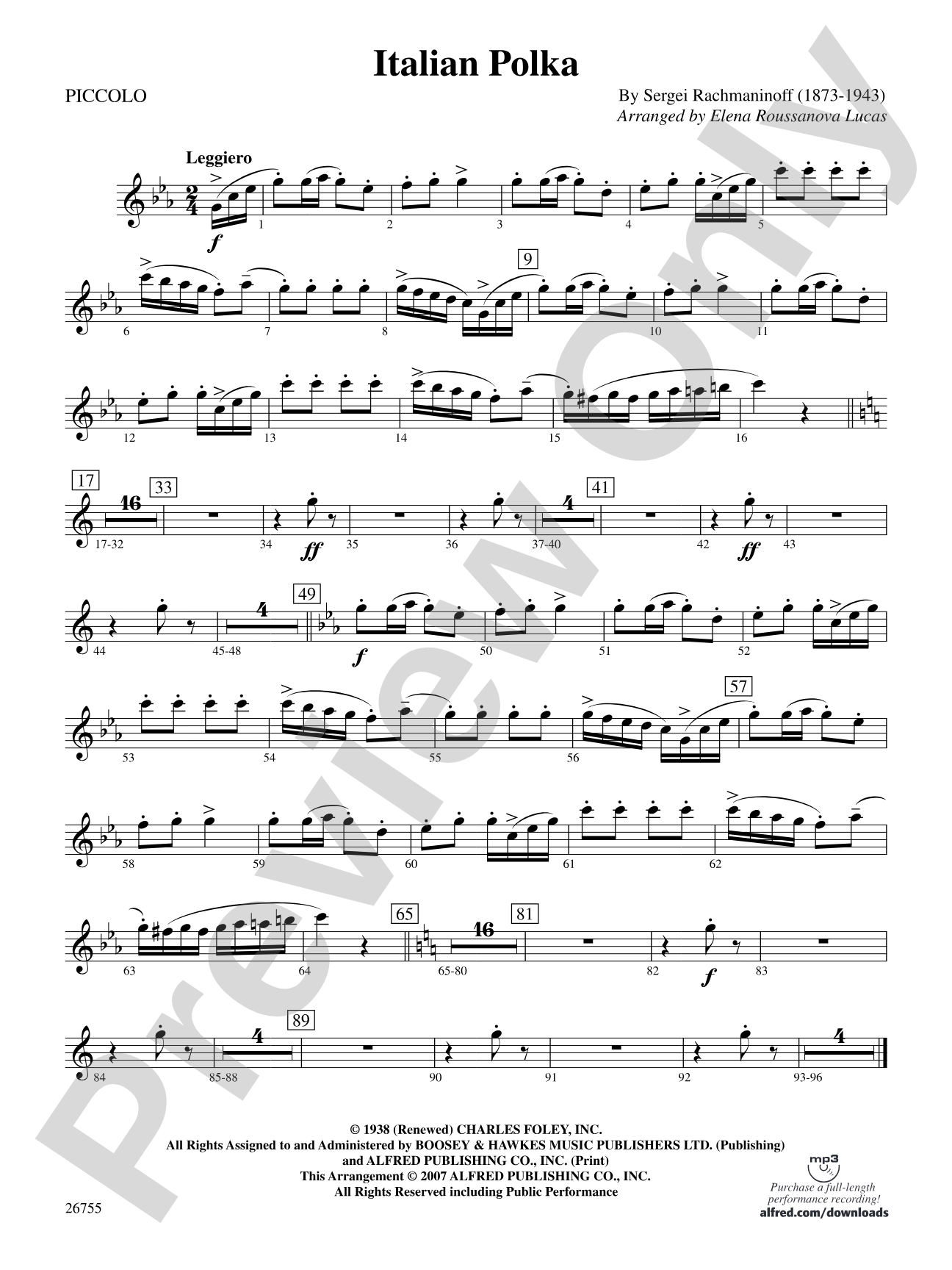 Italian Polka: Piccolo