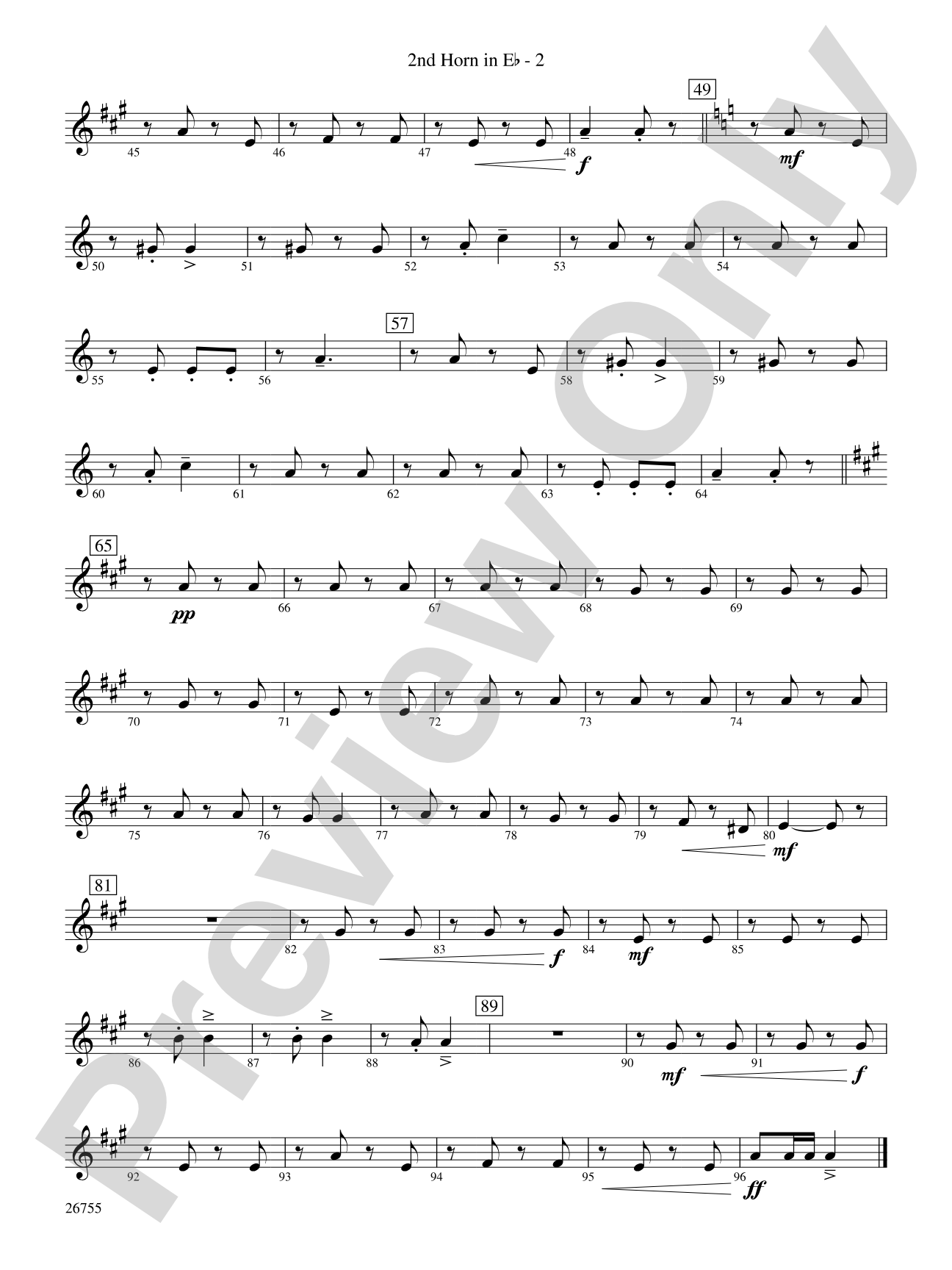 Italian Polka: (wp) 2nd Horn in E-flat