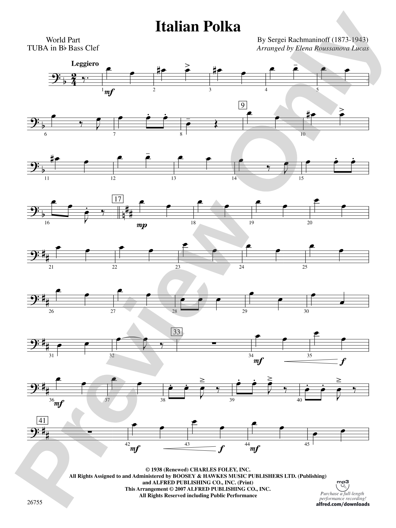 Italian Polka: (wp) B-flat Tuba B.C.