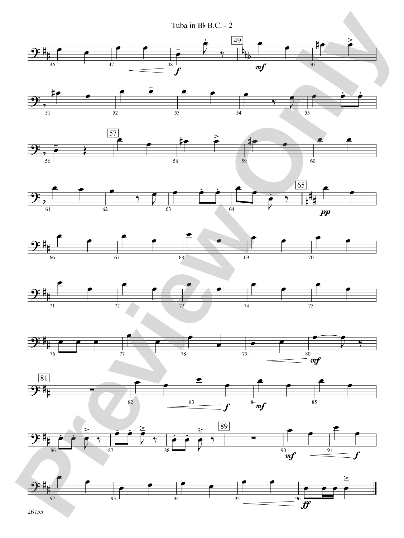 Italian Polka: (wp) B-flat Tuba B.C.