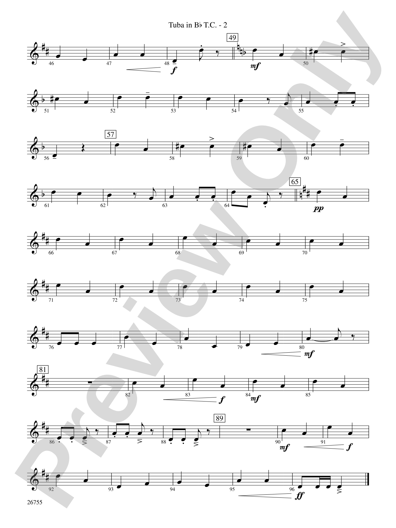 Italian Polka: (wp) B-flat Tuba T.C.