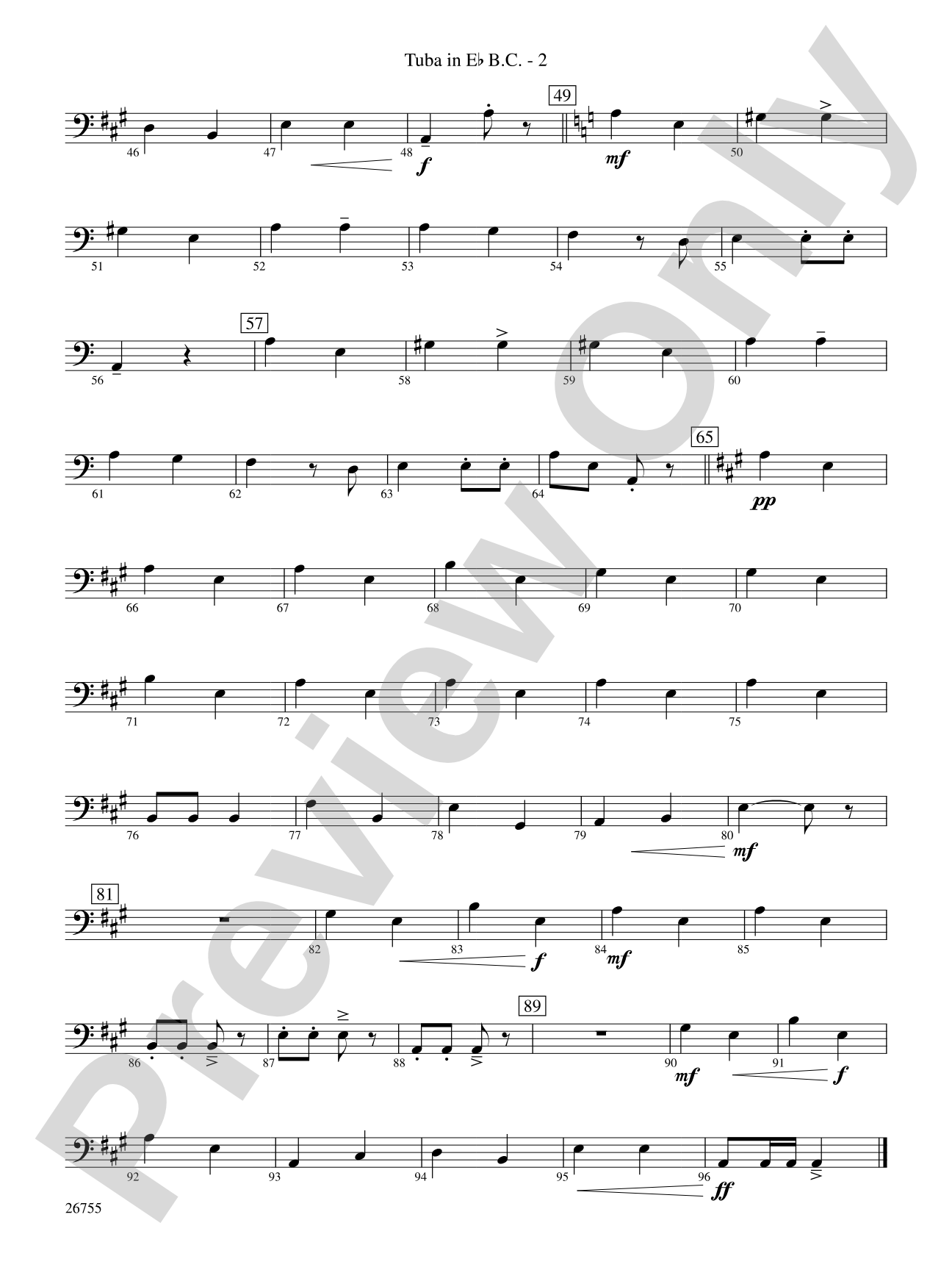 Italian Polka: (wp) E-flat Tuba B.C.