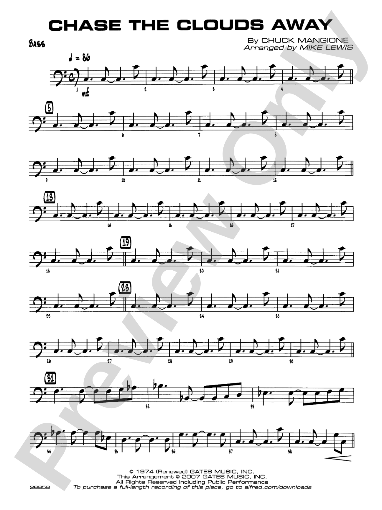 Chase the Clouds Away: String Bass