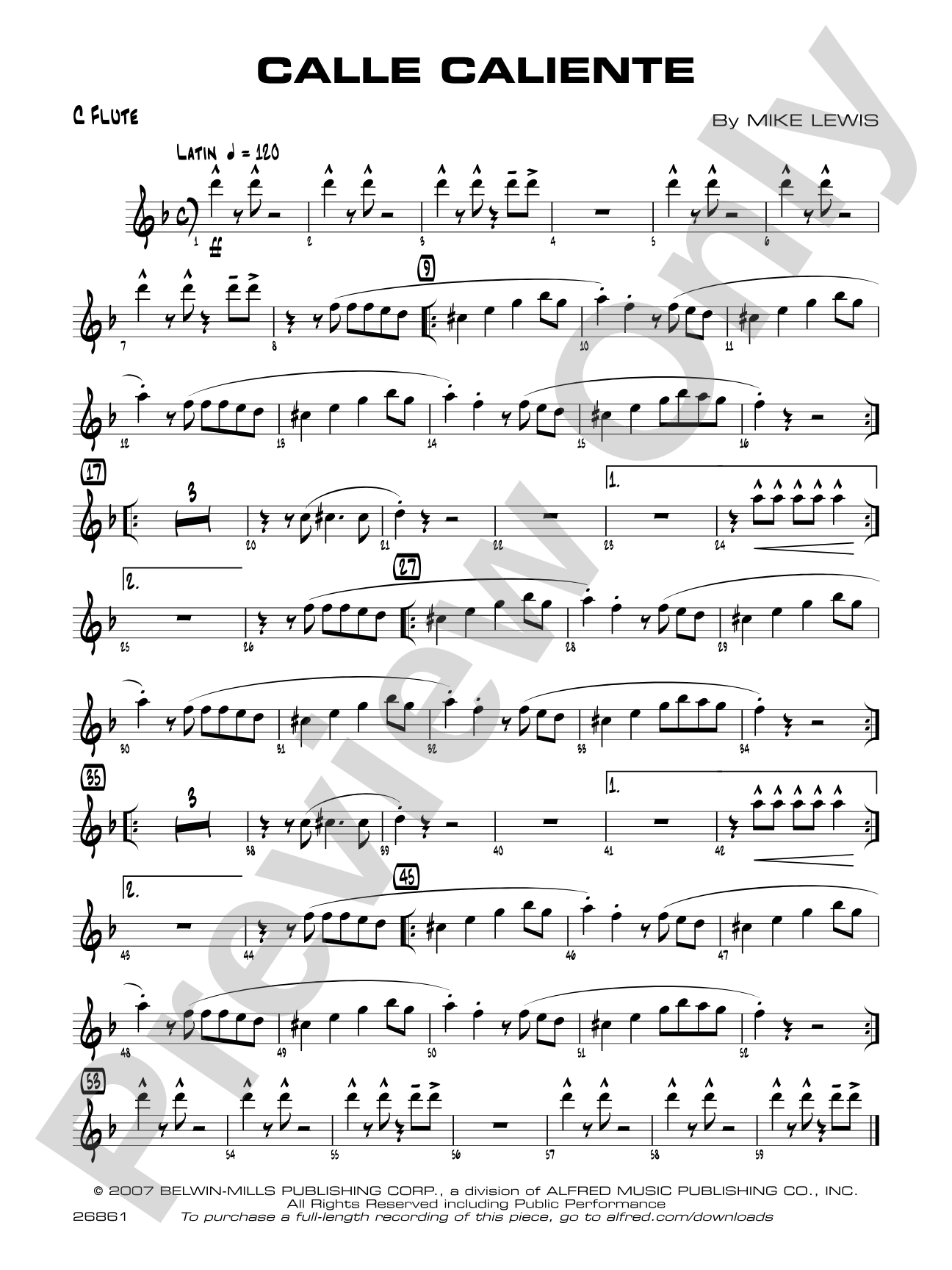 Calle Caliente: Flute