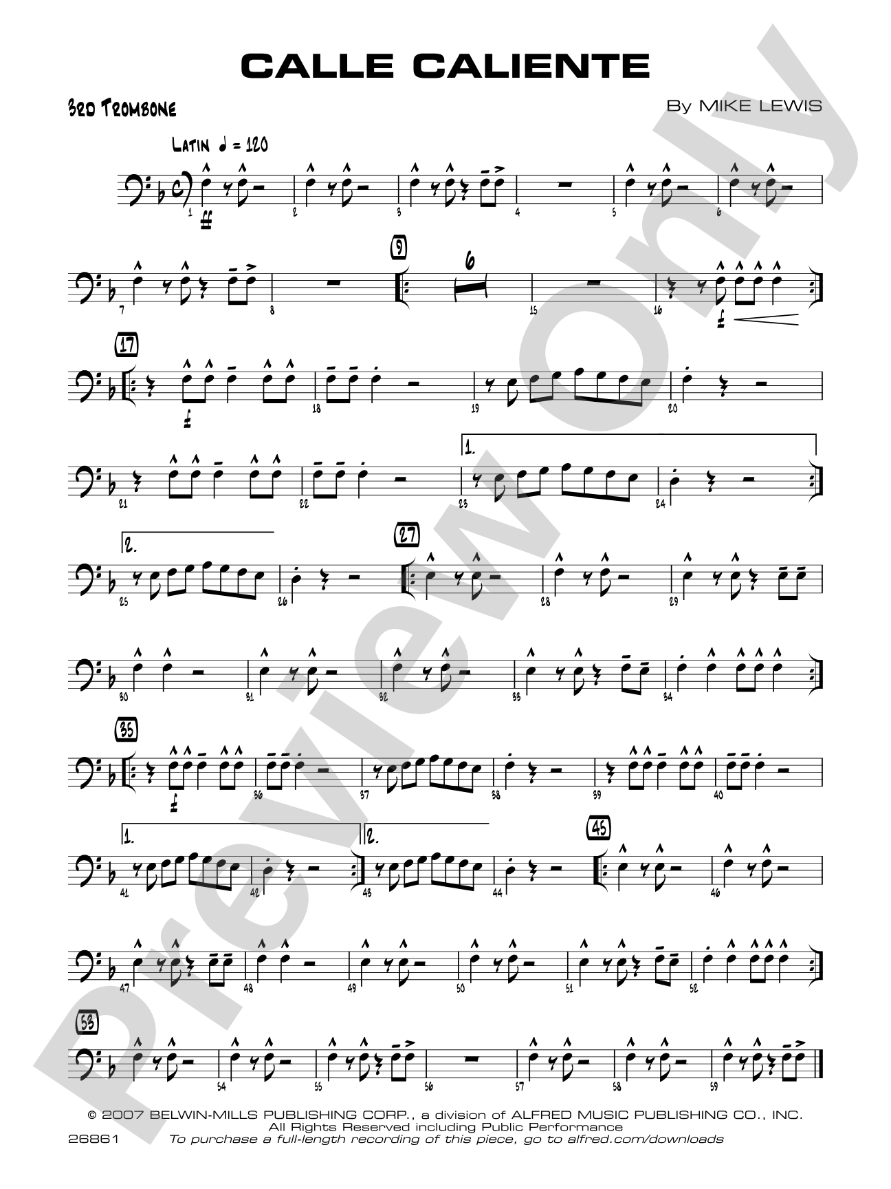 Calle Caliente: 3rd Trombone