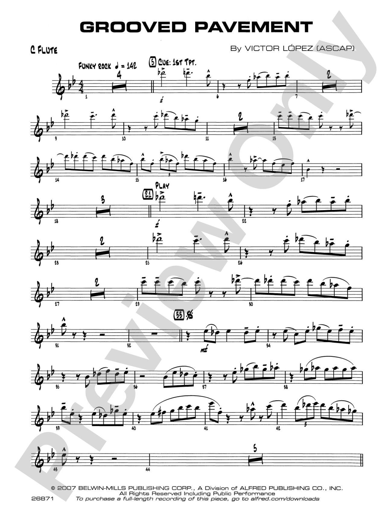Grooved Pavement: Flute