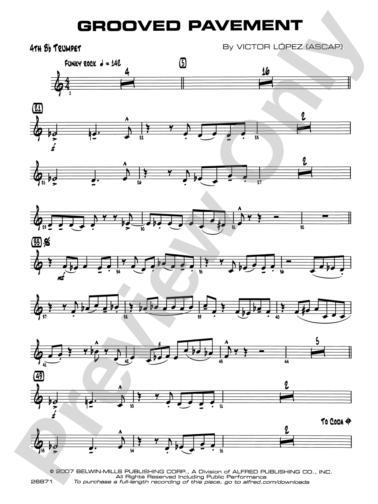 Grooved Pavement: 4th B-flat Trumpet