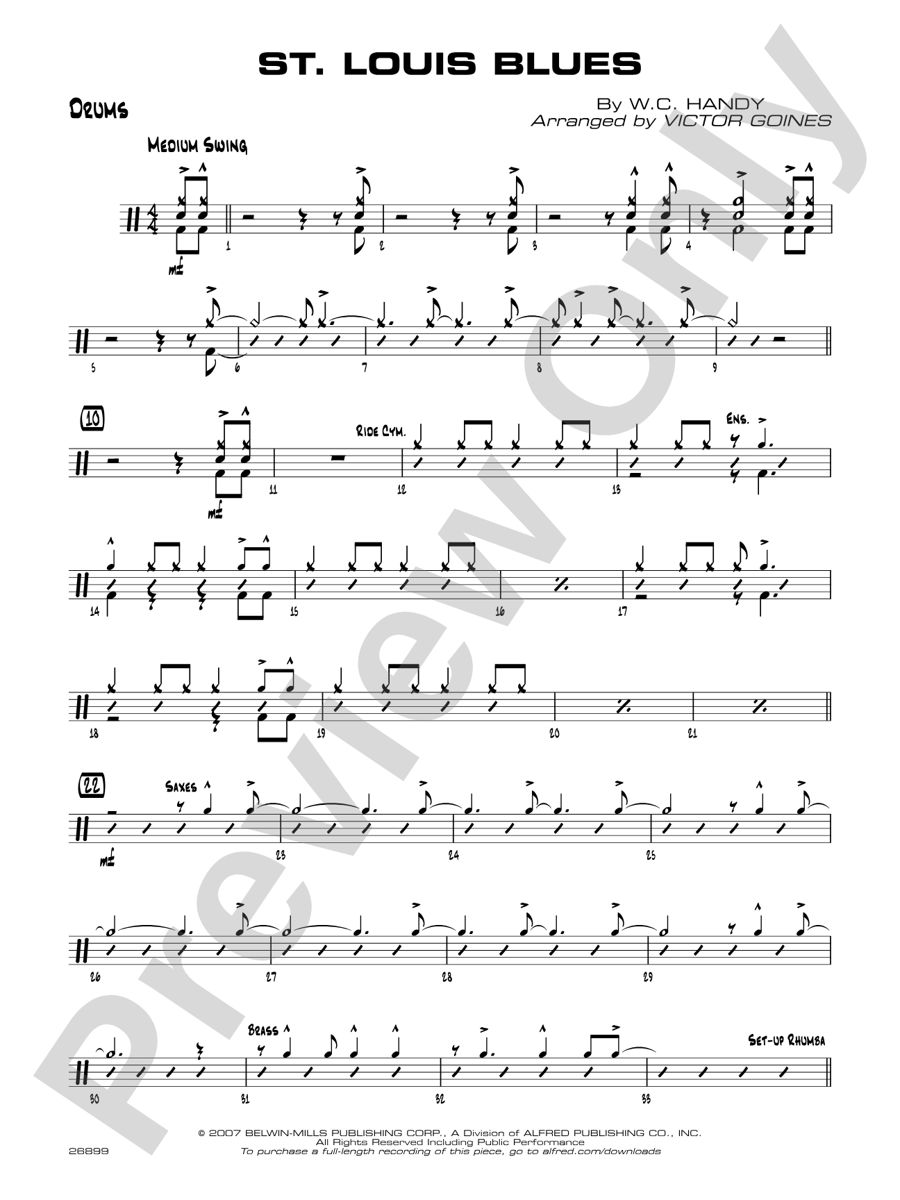 St. Louis Blues: Drums