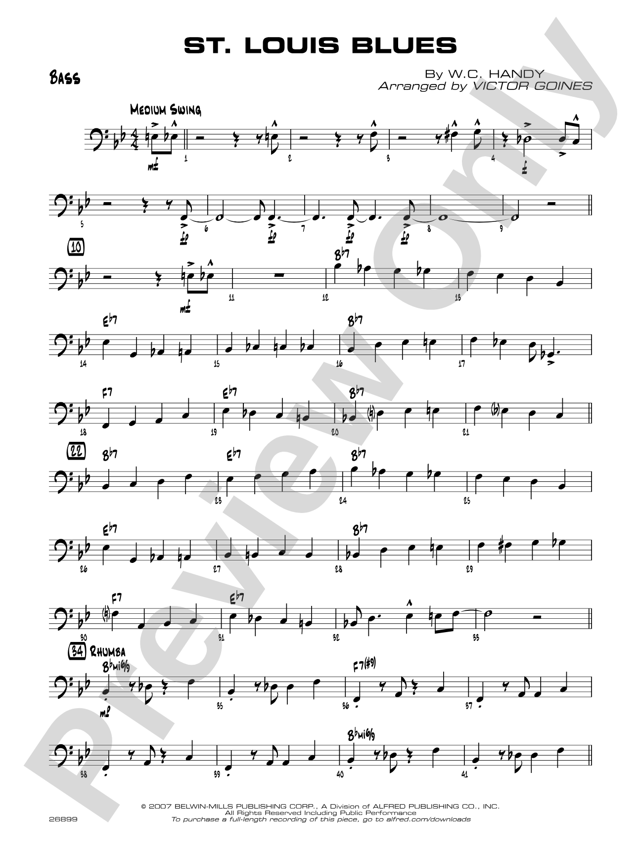 St. Louis Blues: String Bass